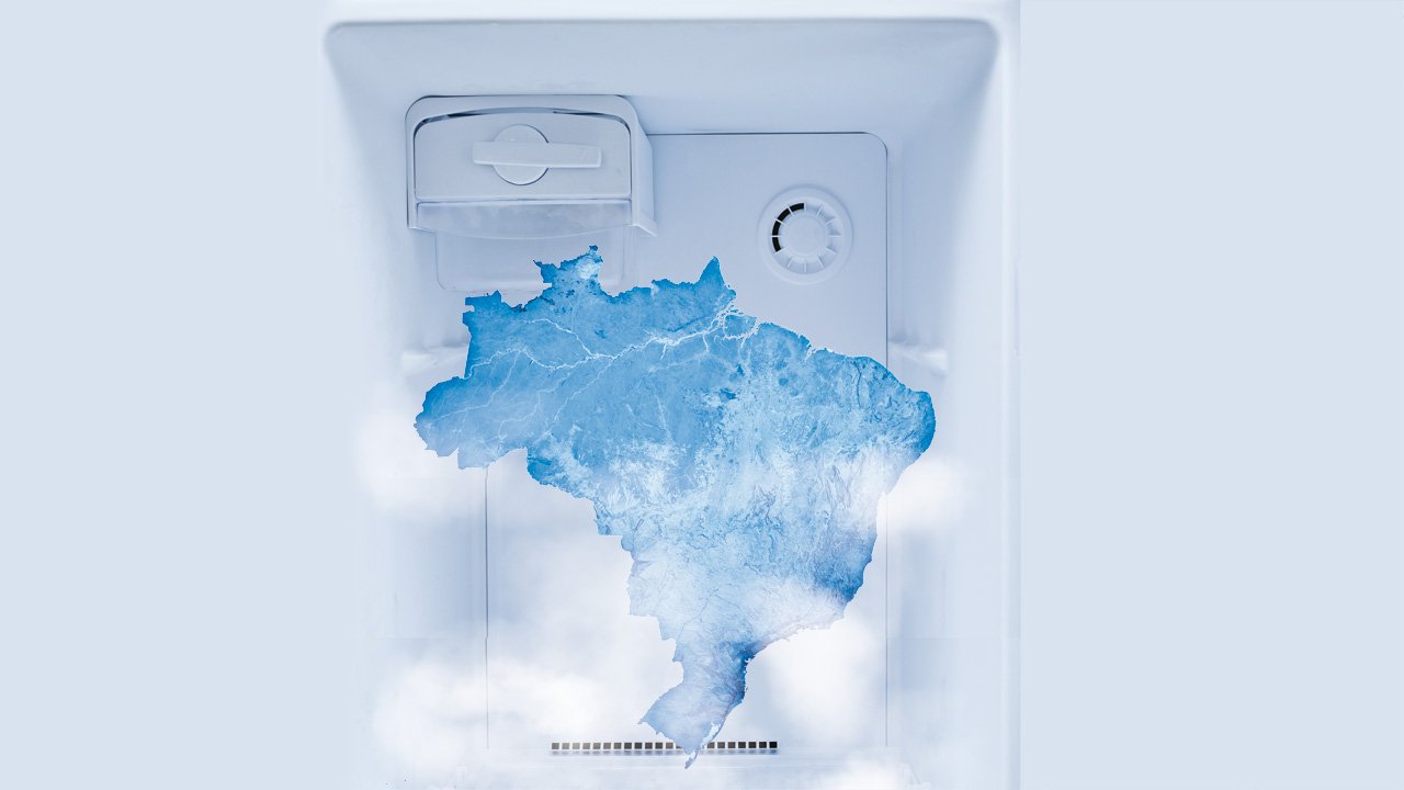 Frio polar no Brasil