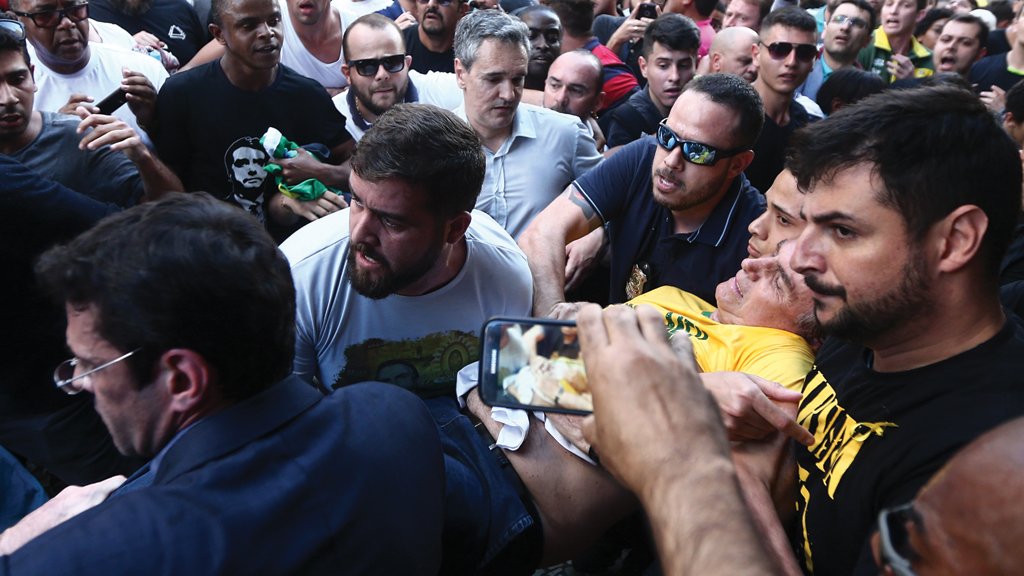 A facada em Bolsonaro