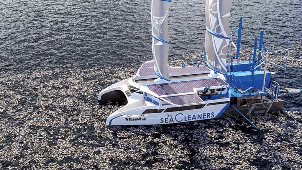 Navio da salvação ambiental