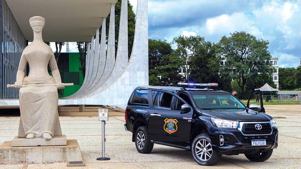 VIGILÂNCIA A segurança em torno do Planalto, Congresso, TSE e STF é quatro vezes maior do que foi montado na eleição de 2018