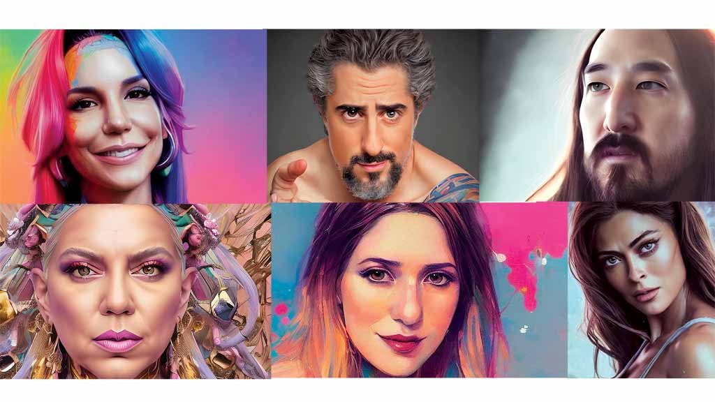 IMAGENS INTELIGENTES Gerados através de Inteligência Artificial, os avatares fizeram sucesso entre famosos como Ivete Sangalo, Juliana Paes, Marcos Mion, Astrid Fontenelle, Dani Calabresa e o DJ Steve Aoki